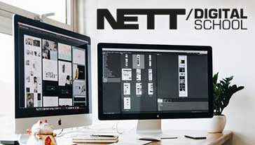 Gracias a JobUs podras completar tu formación con el curso de Maquetación web y cms de Nett Digital School. Aprende a diseñar sitios web profesionales utilizando las últimas etiquetas y propiedades de HTML y CSS. Domina los principales CMS del mercado, como WordPress y Prestashop, para vender tus productos online.